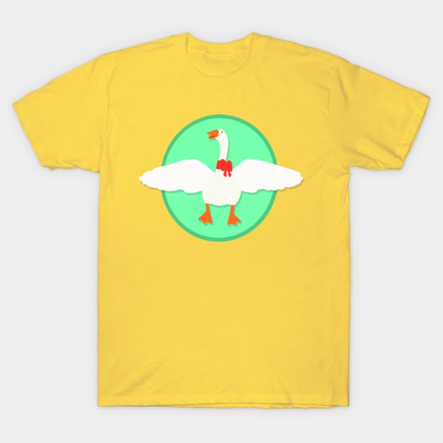 Goose and Bow T-Shirt by Pickledjo